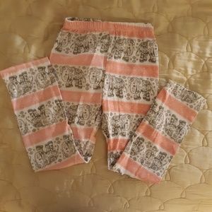 Girls Elephant Print Jersey Sweats